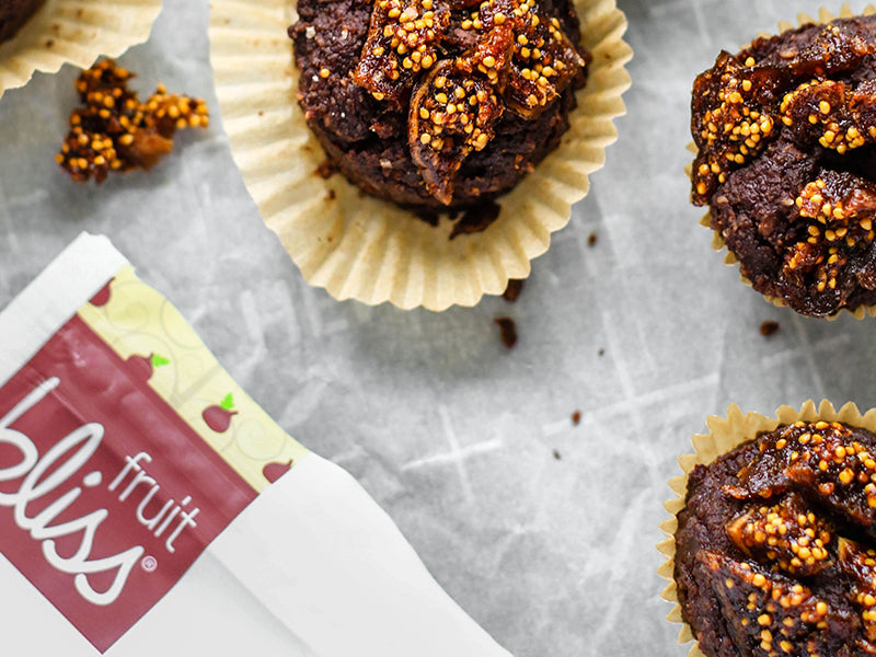 Chocolate Fig Hazelnut Mini Muffins