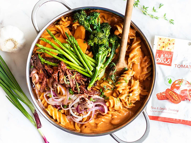 Creamy Tomato One Pot Pasta with Fruit Bliss Tomato Halves