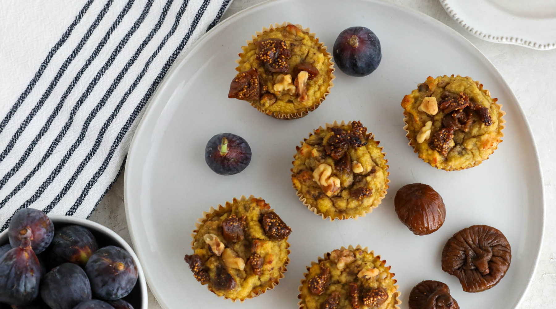 Fig, Banana, and Walnut Muffins