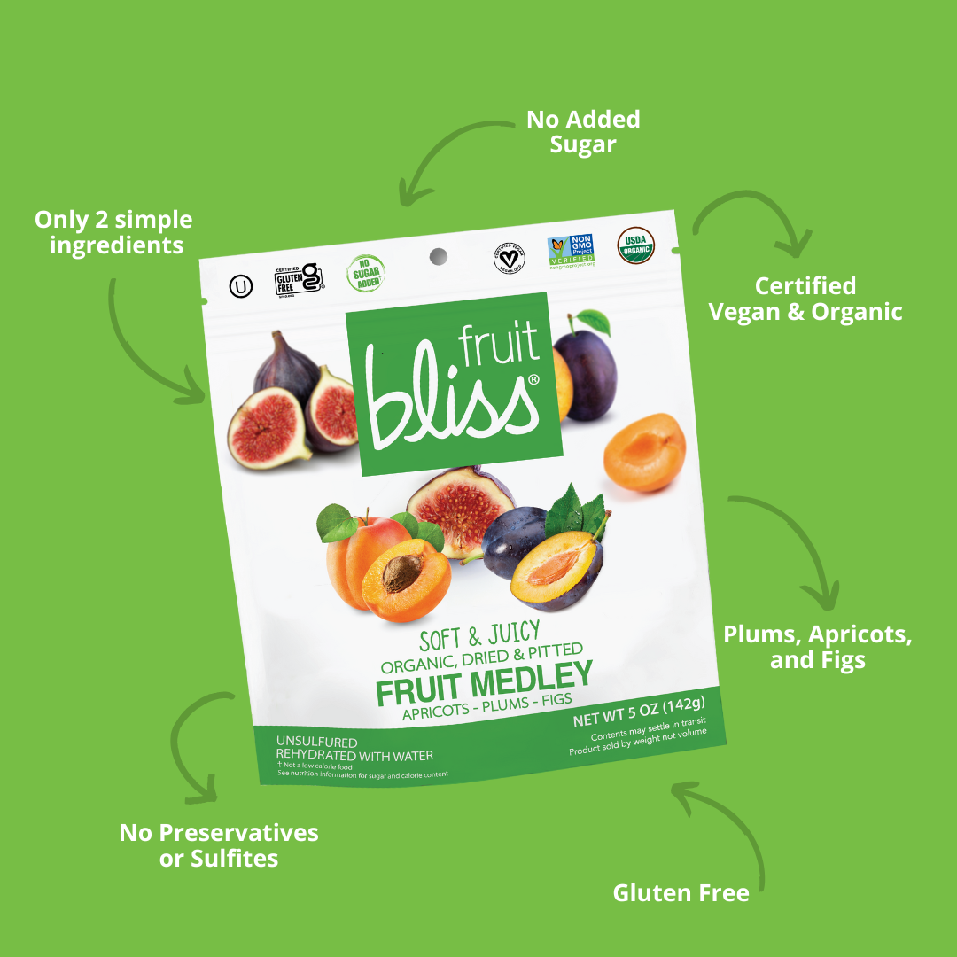 Fruit Bliss Organic Fruit Medley Snacks 5 oz. (Case of 6)