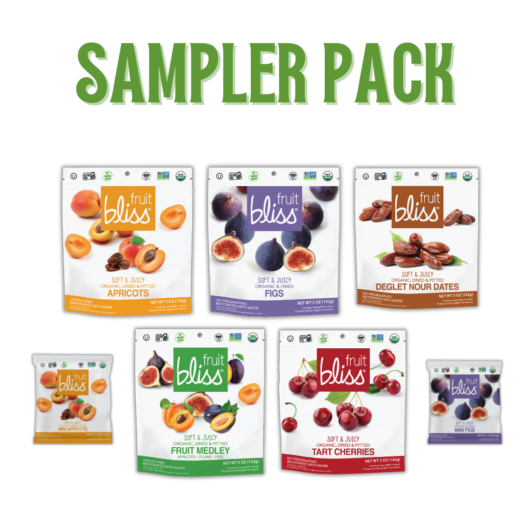 Fruit Bliss Organic Snack Sampler Pack (5 Pouches, 2 Mini Pouches)