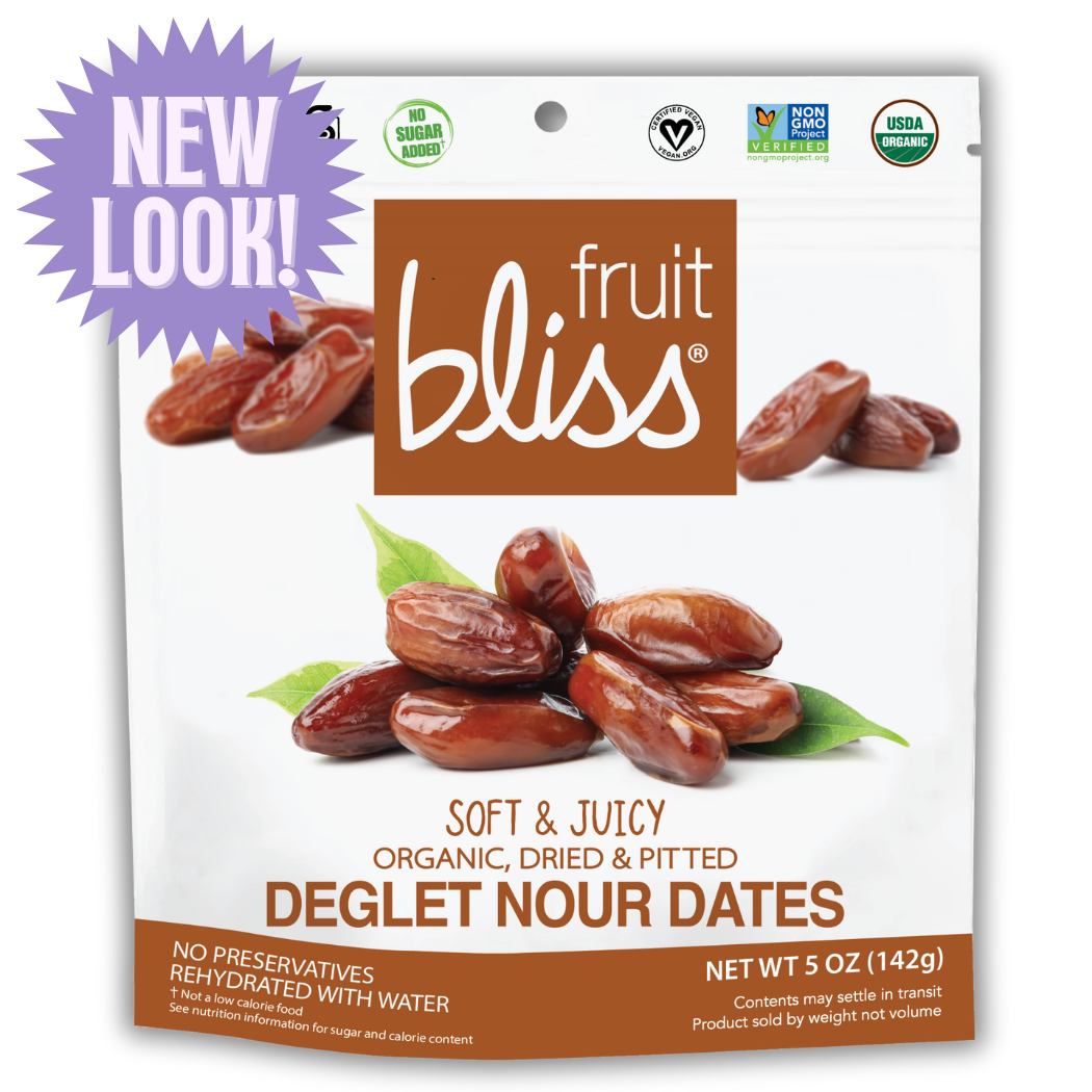 Fruit Bliss Organic Deglet Nour Dates 6 Pack Case