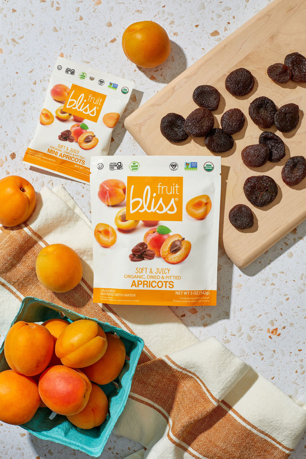 Fruit Bliss  Organic Turkish Apricots and Mini Apricots